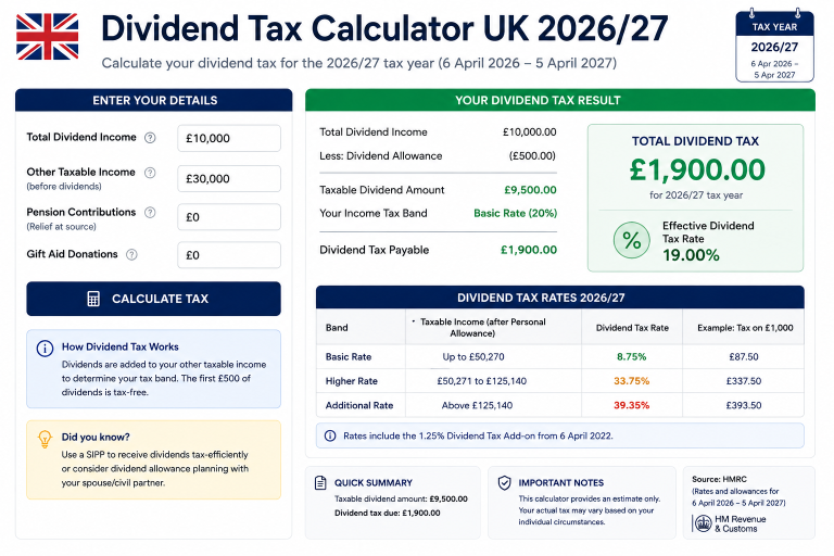 Income Tax Calculator UK 2026/27
